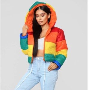 Rainbow Bubble Coat